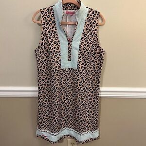 NWT Simply Southern Women's Tunic Shift Dress Leopard Print Multicolor Large‎